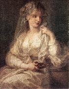 KAUFFMANN, Angelica Portrait of a Woman Dressed as Vestal Virgin sg oil painting artist